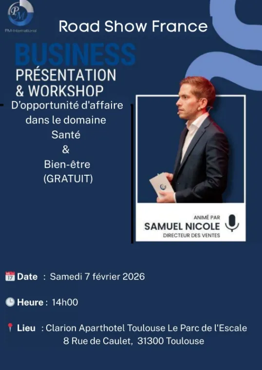 Présentation d'opportunité d'affaire dans le domaine Santé & Bien-Être